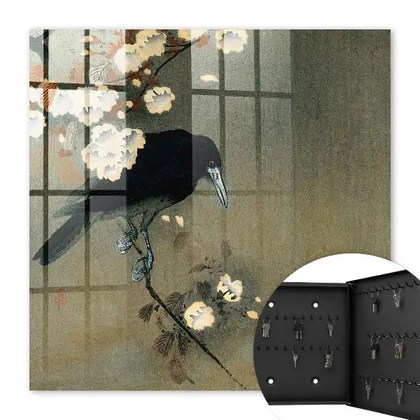 Ohara Koson kraai en kersenbloesems