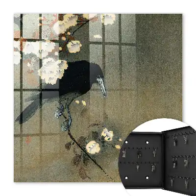 Ohara Koson kraai en kersenbloesems