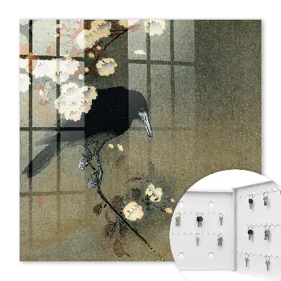 Ohara Koson kraai en kersenbloesems