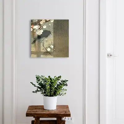 Ohara Koson kraai en kersenbloesems