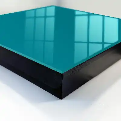Koele turquoise tint met een kalme uitstraling
