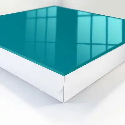 Koele turquoise tint met een kalme uitstraling