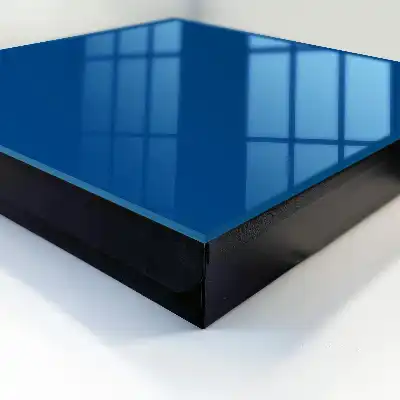 Donkerblauwe moderne interieurdecoratie