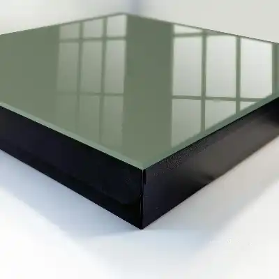 Donker saliegroene effen kleur