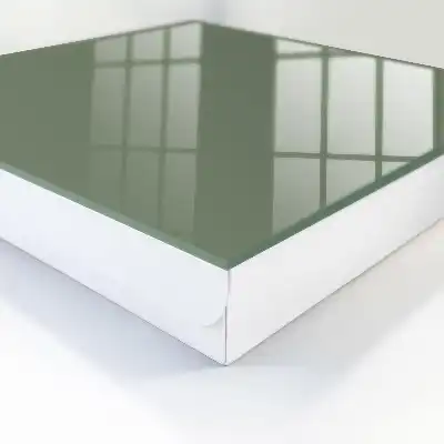 Donker saliegroene effen kleur