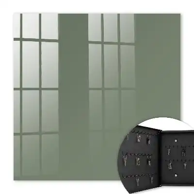 Donker saliegroene effen kleur