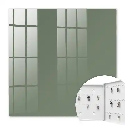 Donker saliegroene effen kleur