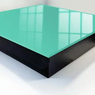 Minimalistisch design in mintgroen