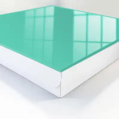 Minimalistisch design in mintgroen