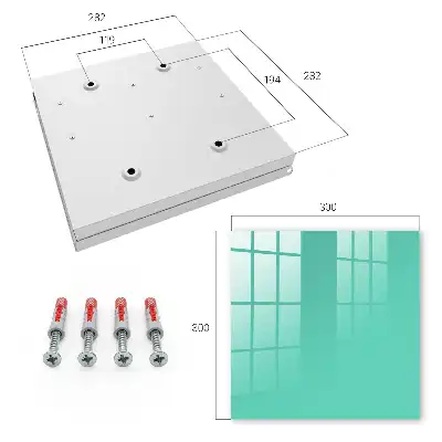 Minimalistisch design in mintgroen