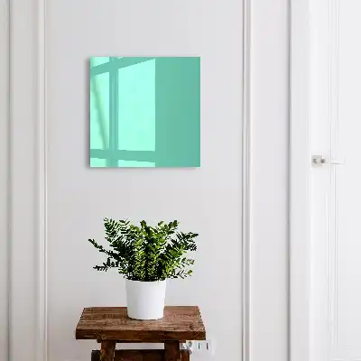 Minimalistisch design in mintgroen