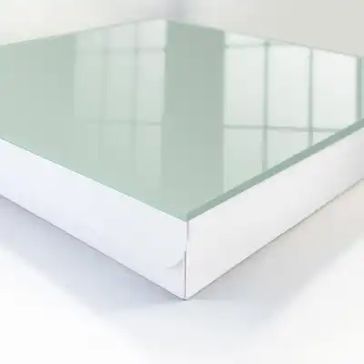 Minimalistisch design in licht mintgroen