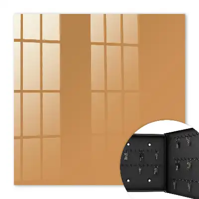 Gedempte oranje minimalistische poster