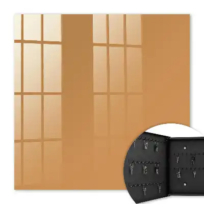 Gedempte oranje minimalistische poster