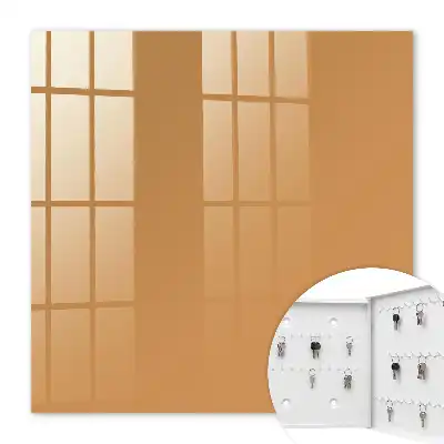 Gedempte oranje minimalistische poster