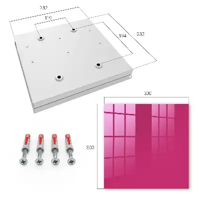 Minimalistische fuchsia-roze decoratie