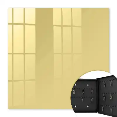 Minimalistisch design in pastelgeel