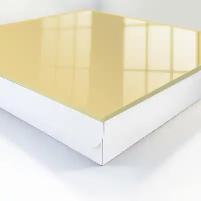 Rustige compositie in beige en geel
