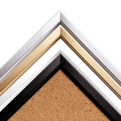 Prikbord van kurk witte lijst 70x50