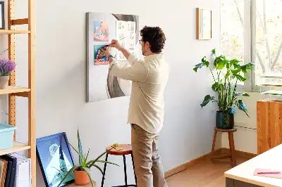 Prikbord van kurk Abstracte golf