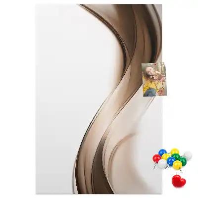 Prikbord van kurk Abstracte golf