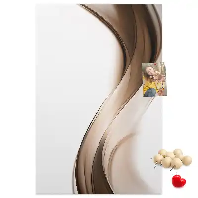 Prikbord van kurk Abstracte golf