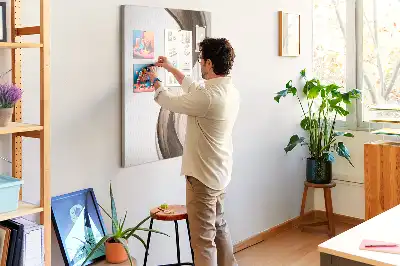 Prikbord van kurk Abstracte golf
