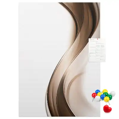 Prikbord van kurk Abstracte golf