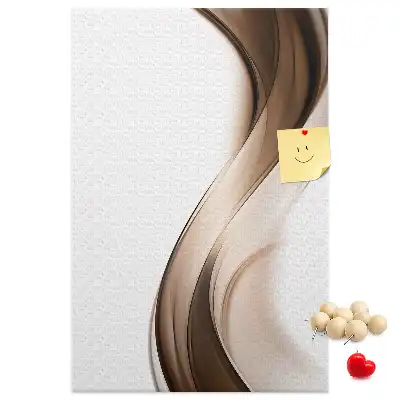 Prikbord van kurk Abstracte golf