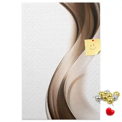 Prikbord van kurk Abstracte golf
