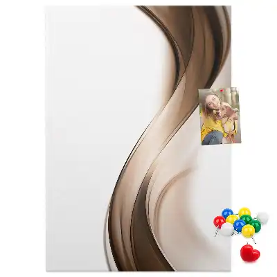 Prikbord van kurk Abstracte golf