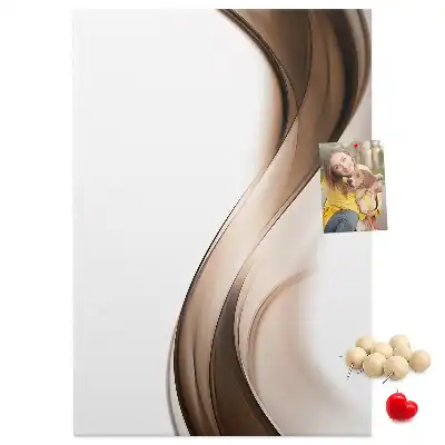 Prikbord van kurk Abstracte golf