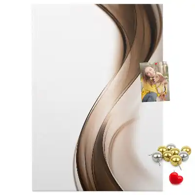 Prikbord van kurk Abstracte golf