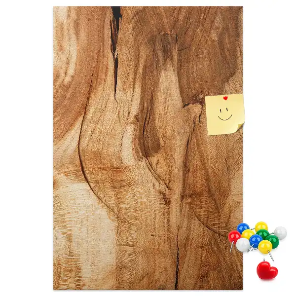 Prikbord Natuurlijke houtstructuur