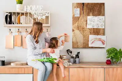 Prikbord Natuurlijke houtstructuur
