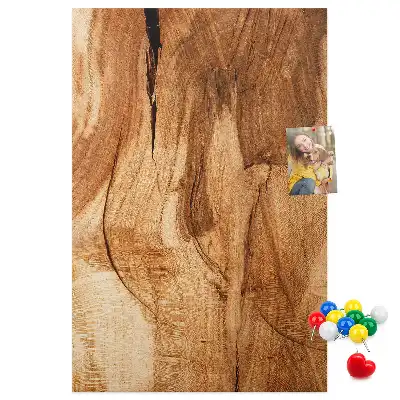 Prikbord Natuurlijke houtstructuur
