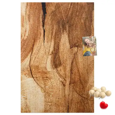 Prikbord Natuurlijke houtstructuur