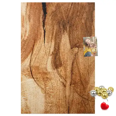 Prikbord Natuurlijke houtstructuur