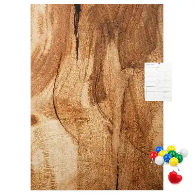 Prikbord Natuurlijke houtstructuur