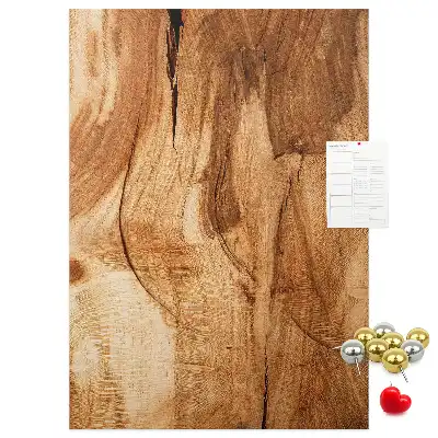 Prikbord Natuurlijke houtstructuur