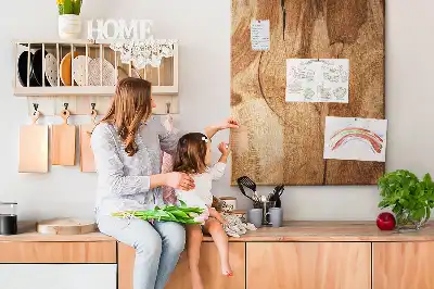 Prikbord Natuurlijke houtstructuur