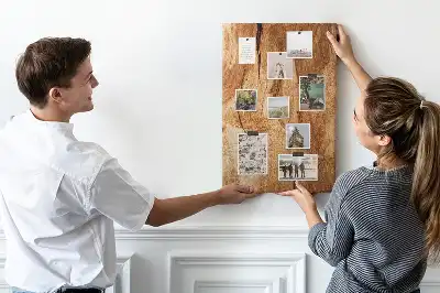 Prikbord Natuurlijke houtstructuur