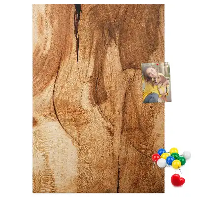 Prikbord Natuurlijke houtstructuur