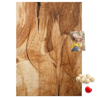 Prikbord Natuurlijke houtstructuur