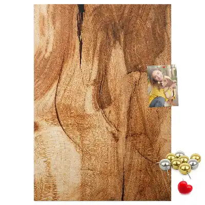 Prikbord Natuurlijke houtstructuur