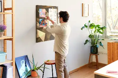 Prikbord van kurk Driedimensionale abstractie