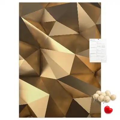 Prikbord van kurk Driedimensionale abstractie