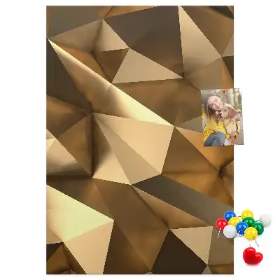 Prikbord van kurk Driedimensionale abstractie