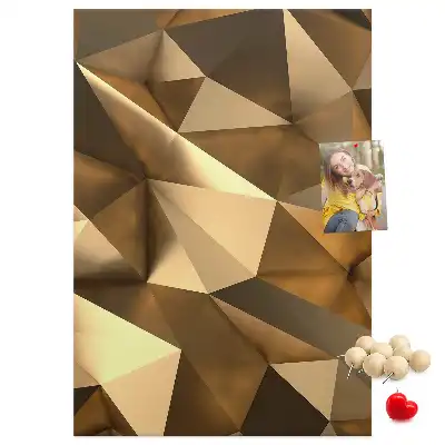 Prikbord van kurk Driedimensionale abstractie