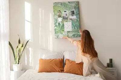 Prikbord Aquarel van bosbladeren